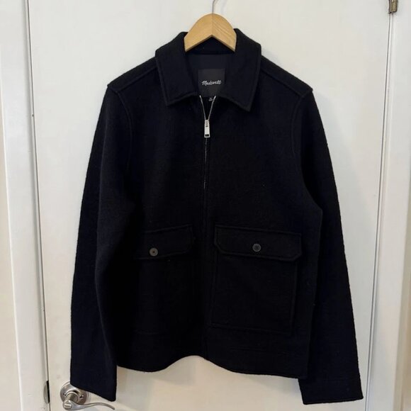 Madewell Men's Boiled Merino Wool Zip-Front Jacket XS NWOT - Picture 4 of 10